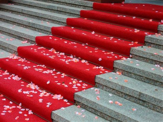 ceremonial red carpet