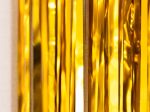 gold metallic wire curtain 1m x 2m